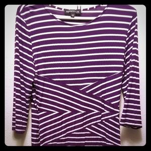 Woman's midi stripped dress